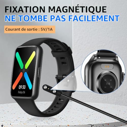 2 Pièces Chargeur pour Montres Connectées, Universel Câble USB Magnétique 2 Broches de 2,8 mm, Chargeur Magnétique pour Montres Connectées, Charge Rapide et Sécurisée ( 2.54mm - 2.84mm, Modèle A+B) – vue 3