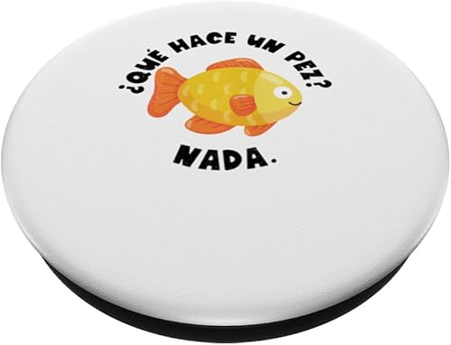 Miniatura 2 de Que Hace Un Pez Nada Spanish Teacher Bilingual Teacher Dual PopSockets Standard PopGrip