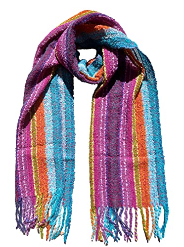 YARAWI 100% Baby Alpaca Scarf For Women. Handmade in Peru Fashion Accessory. Extremely Soft, Warm and Hypoallergenic