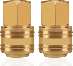 2stk 3/8" Air Line Connectors, BSP Air Hose Compressor Fittings and Plug Kit, Male Connector