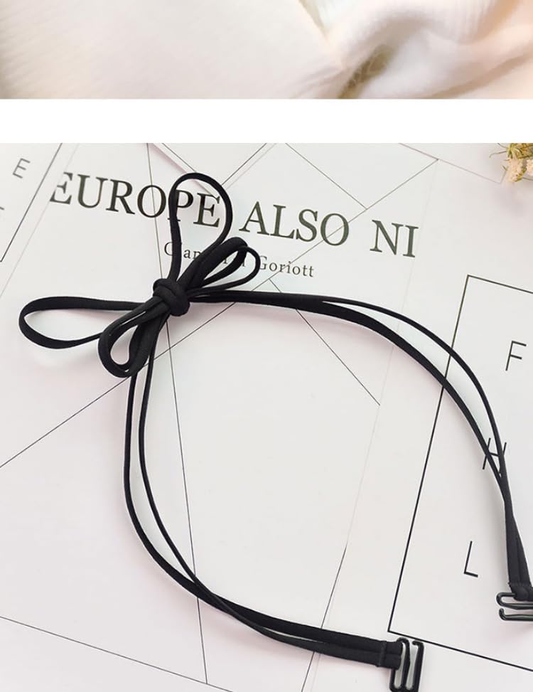Image of Halter Neck Bra Straps Replacement Swimsuit Bathing Suit Self Tie-knot Adjustable Detachable Spare Bra Straps