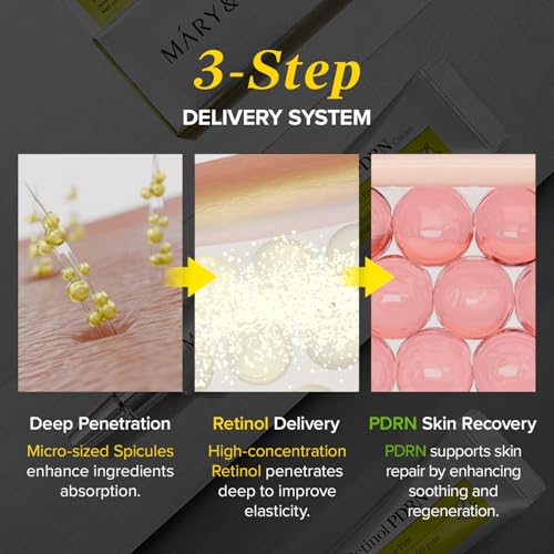 Mary&May Marine-Micro Retinol PDRN Night Cream – Korean Pore Refining Moisturizer with Ceramide & Panthenol for Glowing Skin, 15g by Mary&May - Image 5