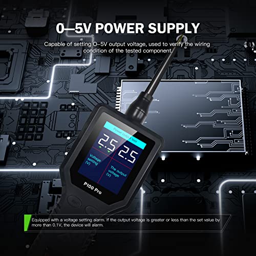 LUGU Testador de circuito de carro 9-30v P100 pro au tivo 12v 24v Kit de s de circuito de alimentaçã