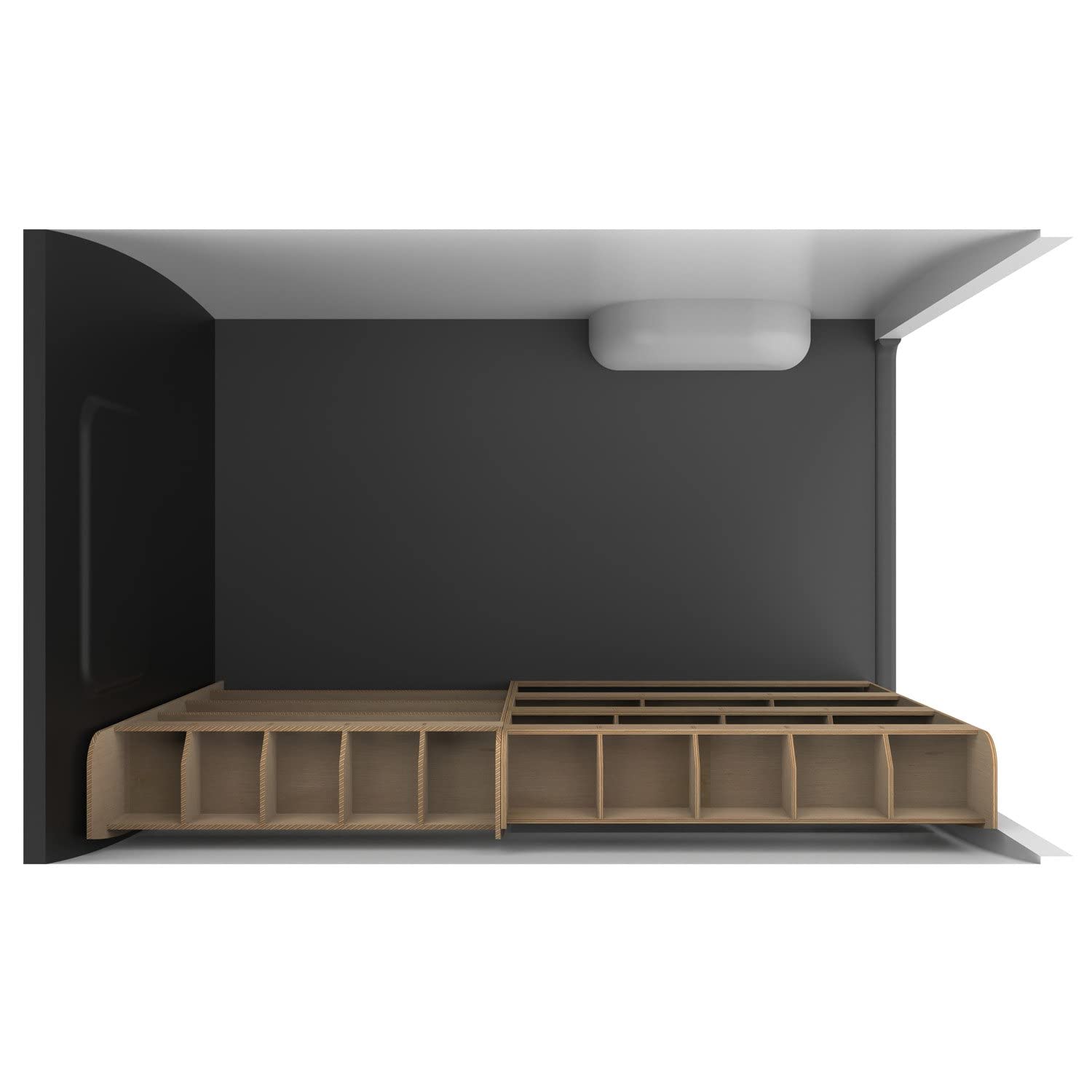 VANIFY - Scaffali per Furgone Ford Transit Custom L2 2012+ Caja de herramientas y estantería trasera