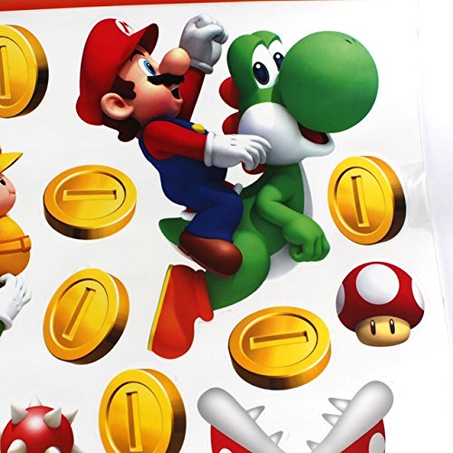 Super Mario Wall Sticker Removable Cartoon Decor for Kindergarten Kids