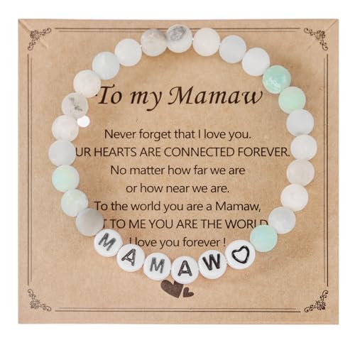 HUTIMY Gifts for Mamaw Birthday from Grandchildren Best Grandma Mothers Day Mamaw Bracelet
