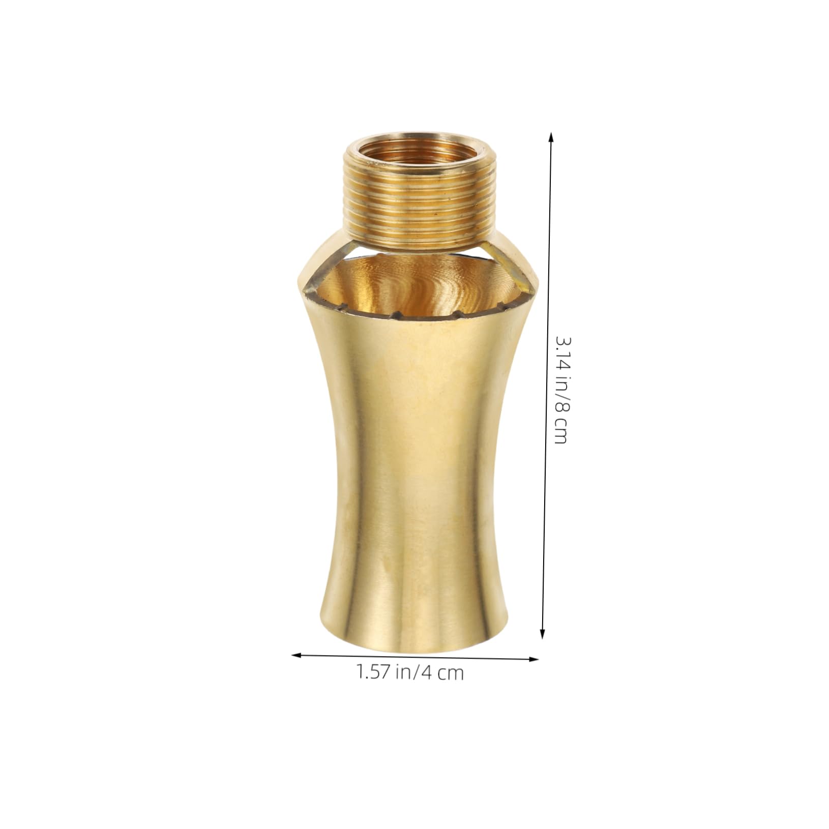 Mikikit Artistic Water Display Copper Fountain Nozzle Full Brass Multi-spray Pattern Nozzle for Pond Water Fountain