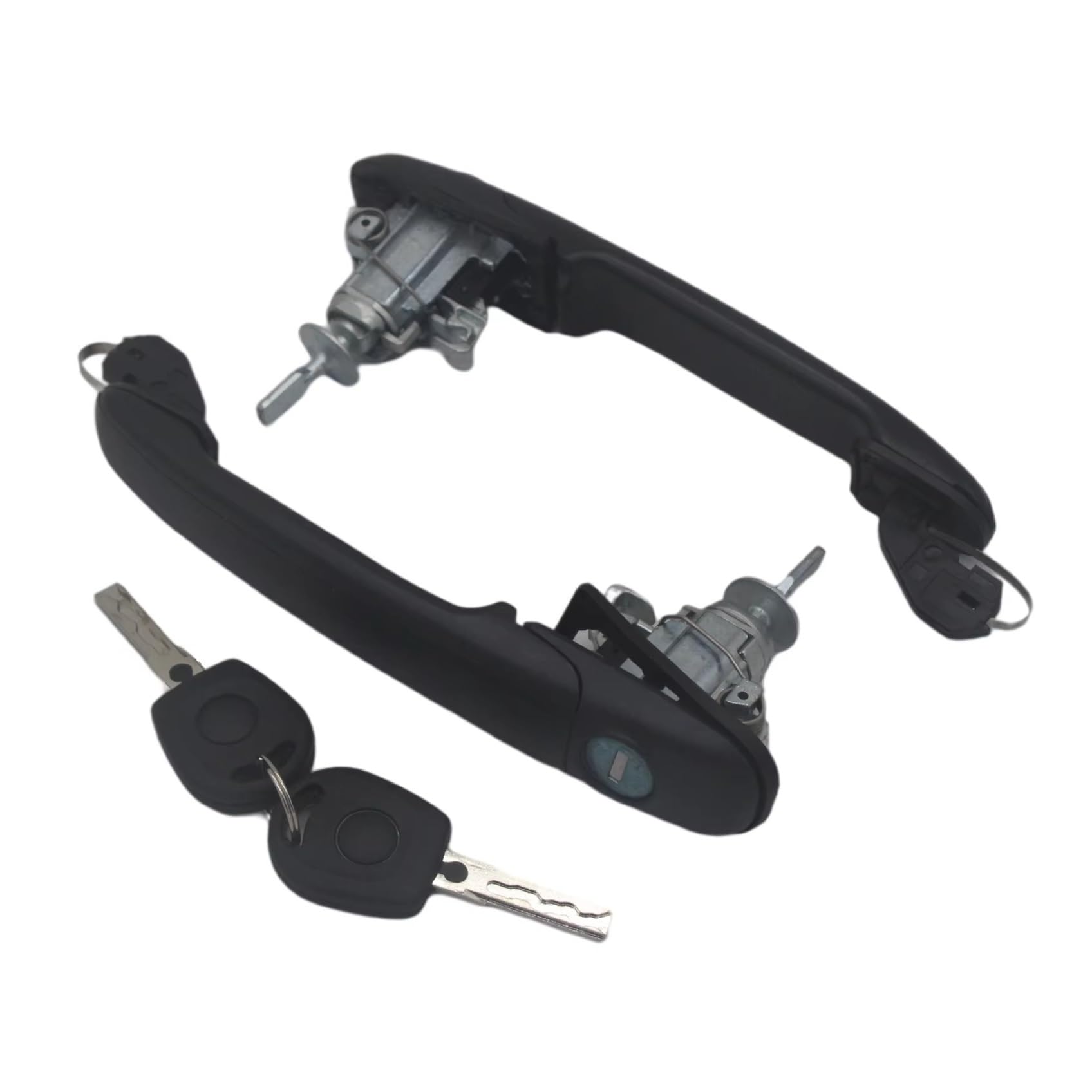 Zhannuobhd One Color For Galaxy For Vw For Sharan For Seat For Alhambra 6K0837205 6K0837206 2Pcs Front Left Right Door Handle With 2 Same Keys Vehicle Exterior Outer Door Handle