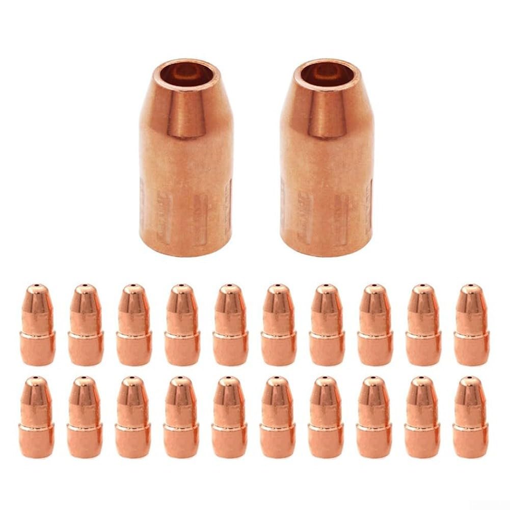 Kit di 22 ugelli di saldatura per punte VTS30 e VNS50F, materiali di consumo per torcia MIG in rame, ricambio per serie VTS23 VTS35 VTS40 VTS45 VTS52 (VTS52)