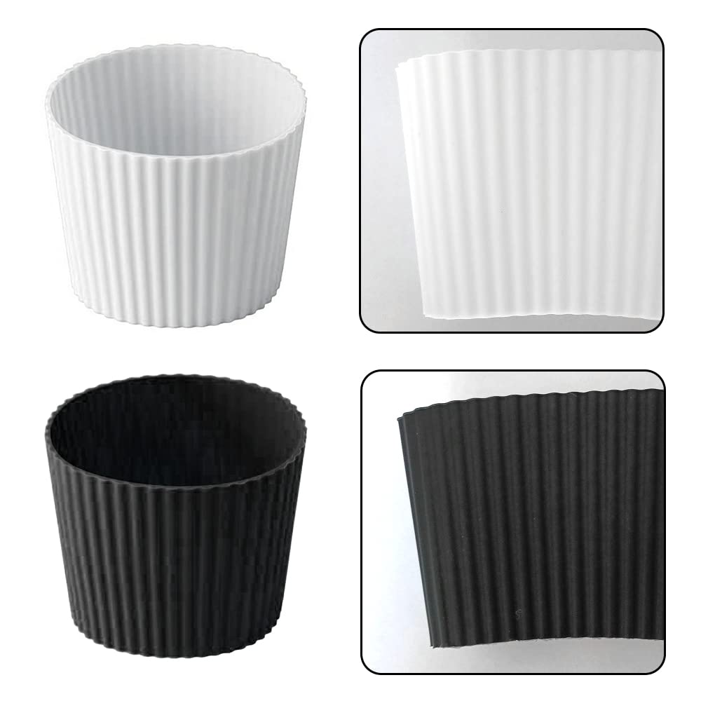 5 Guaine Termiche In Silicone Per Tazze E Bicchieri – Antiscivolo, Colorate, Resistenti Al Calore – Per Caffè E Tè - 3