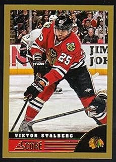 2013-14 Score Hockey Gold Parallel #100 Viktor Stalberg Chicago Blackhawks