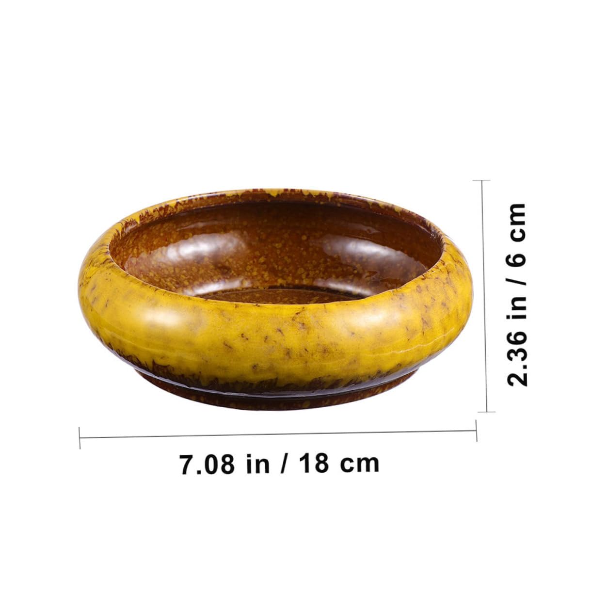 PartyKindom 2 Pièces Pots De Fleurs Rétro en Céramique pour Plantes Grand Ouverture Contenants De Jardin Extérieur Décoration pour Balcon Et Bureau