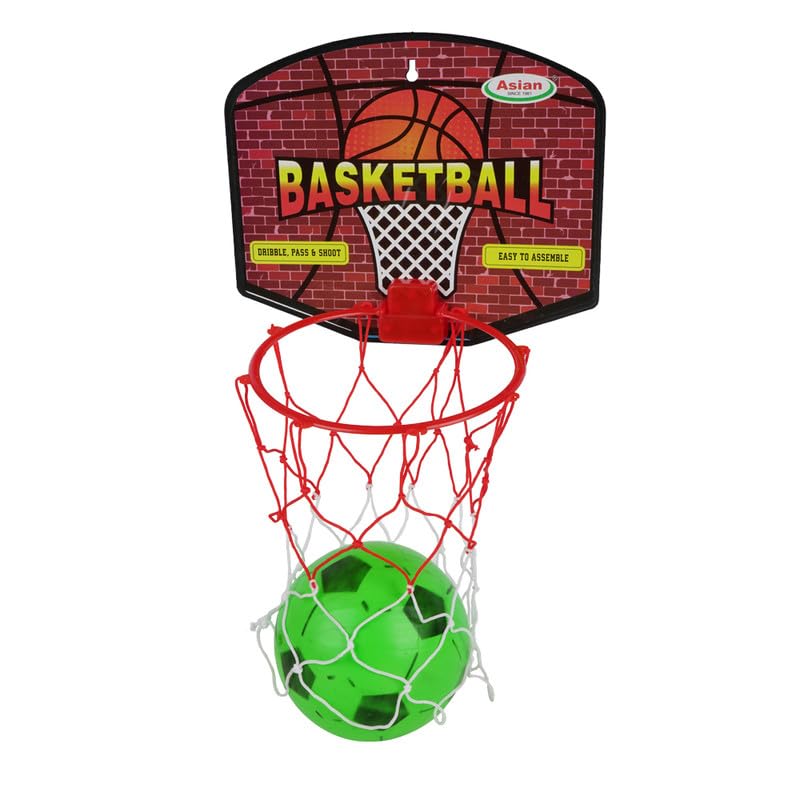 Asian Portable Plastic Basketball with Hoop for Kids Multicolor (Basic Theme)-image-33