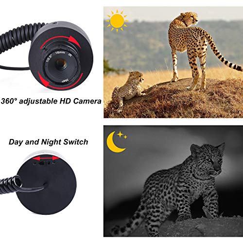 KOLINLOV Night Vision Scope for Riflescope Long Viewing Range Night Hunting Clear Vision with Camera Infrared Flashlight and 4.3 inch Display Screen