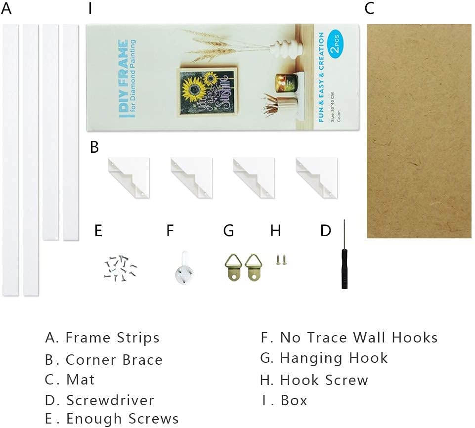10 x 14 in DIY Frames for Diamond Art Kits, Picture Frames for 5D