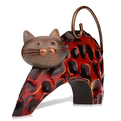 Too-arts Lazy Cat Animal Metal Sculpture Iron Statue
