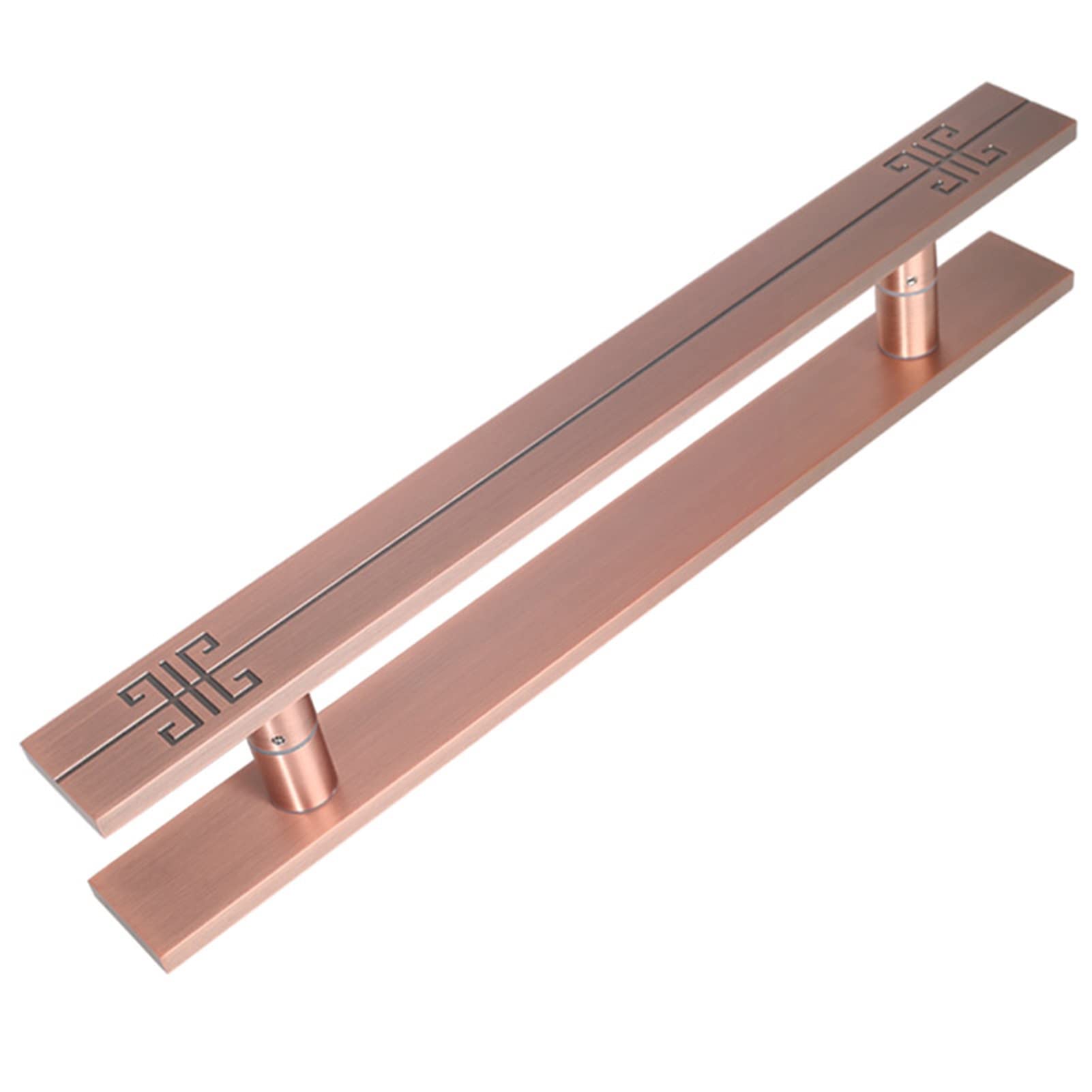 Cwcqgh Sliding Barn Door Handle Modern Barn Door Handle Pull Push, Glass Sliding Door Shower Hotel Shopping Mall H Shaped Door Pulls Bar, Interior Exterior Entrance