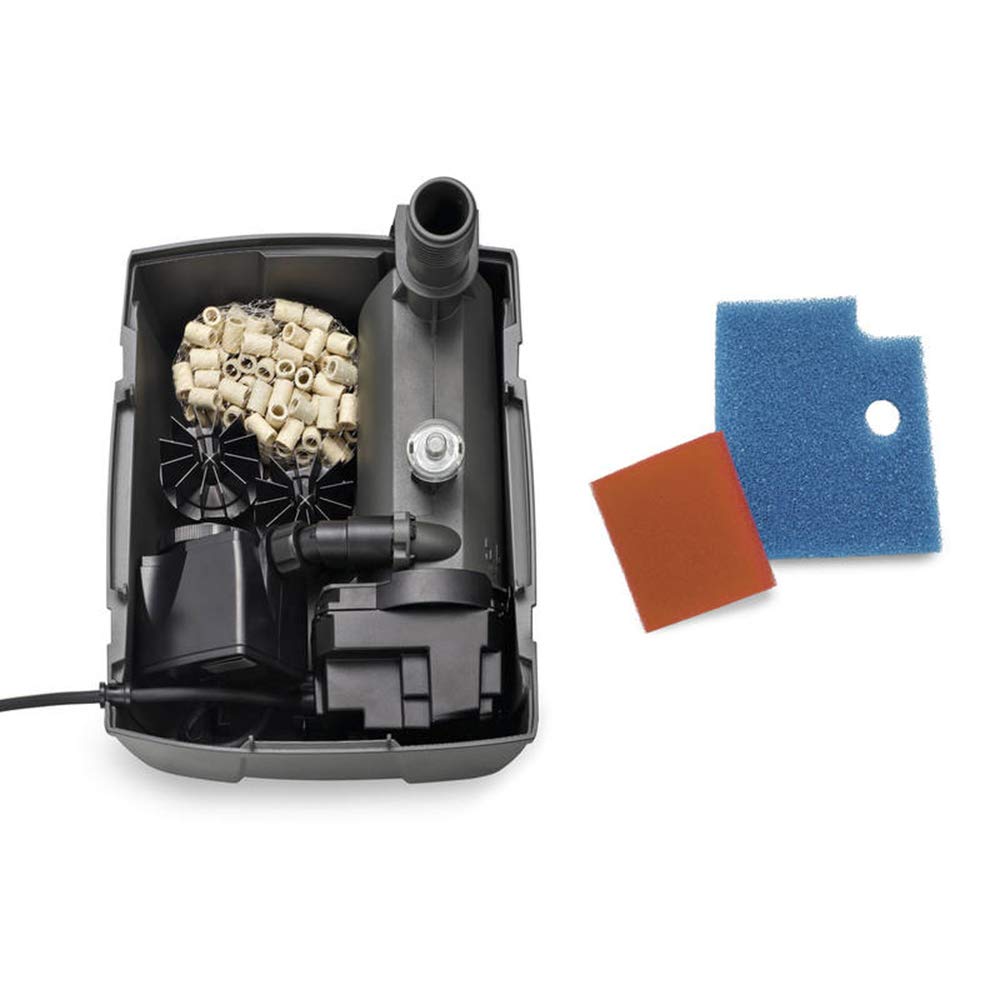 Giardini d'Acqua Kit Laghetto da Giardino Vetroresina 157 x 102 Effetto Naturale MOD. Caraibi + Filtro Interno Uvc 1500 Stagno Artificiale 260 Lt Pompa Inclusa Vasca Piante Pesci