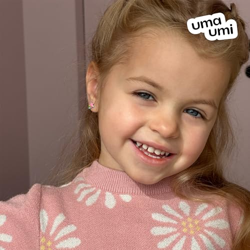 925 Sterling Silver Comet Stud Earrings for Girls Hypoallergenic Safety Screw Back Rhodium Plated - Comet Gifts Earrings for Baby Toddlers Little Teens Kids Jewelry3