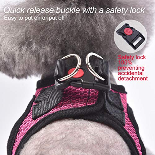 Image of Dog Harness Step-in Breathable Puppy Cat Dog Vest Harnesses for Small Medium Dogs