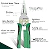 GADO Pro 8-in-1 Wire Stripper/Cutter with Voltage Tester & Dual Alarms - Heavy Duty 12-250V AC/DC Electrical Tester for Hot/Neutral Wires - Electrician, HVAC, Car Repair Tool (Green)
