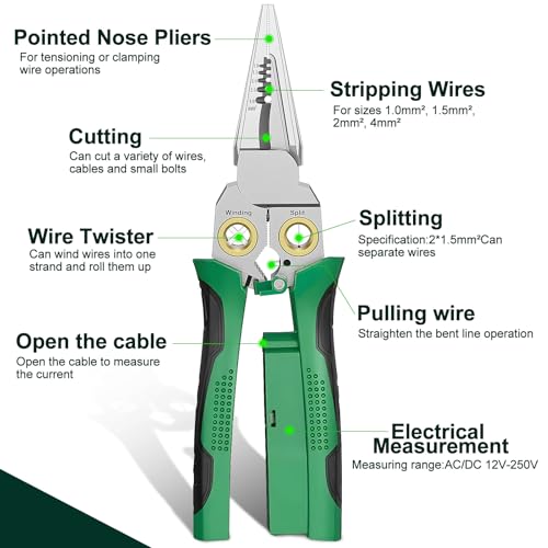 GADO 8-in-1 Wire Stripper with Tester