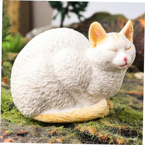 Statue de chat adorable décoration de pelouse extérieure au fini soigné - 4