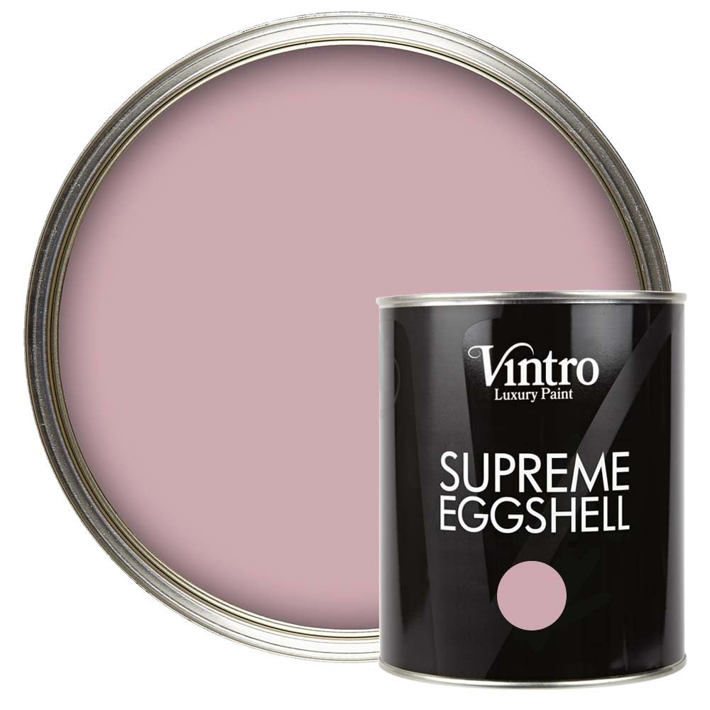 Vintro Paint | Satin Furniture Paint | Pink | Eggshell Paint | for Walls | Wood | Doors | Trim | 1 Litre (Albert Bridge - Dusky Pink)
