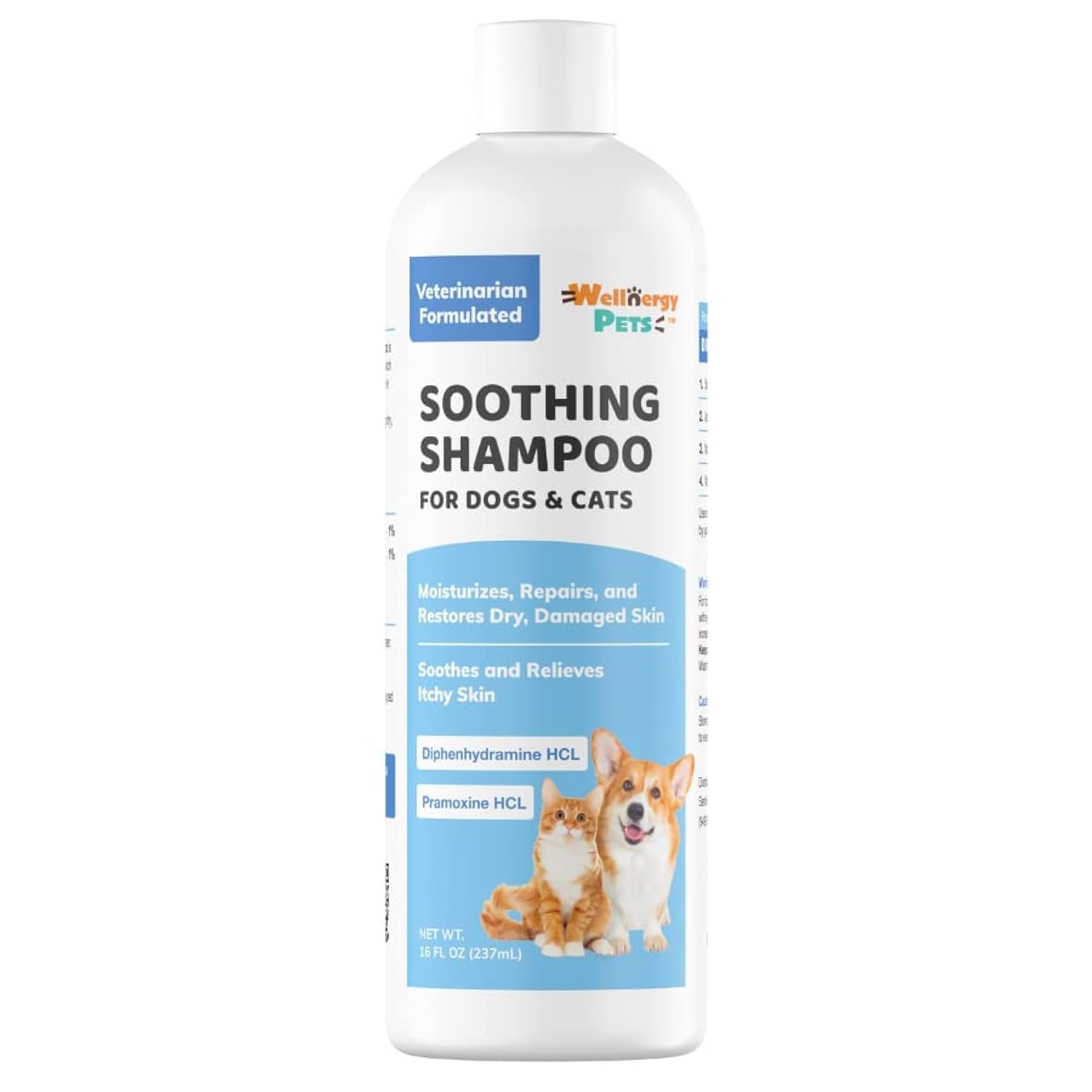 Wellnergy Soothing Shampoo for Itchy Skin Dogs and Cats(16 oz)