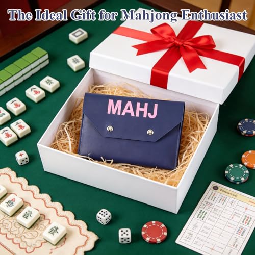 Soporte de tarjetas de mahjong de cuero 8.3 x 5.5 in miniatura 6
