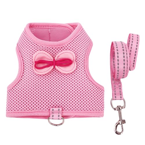 HUANGANG Adjustable Rabbits Harness Leash Set Breathable Vest for Small Pet Hamsters Small Pet Walking Gear