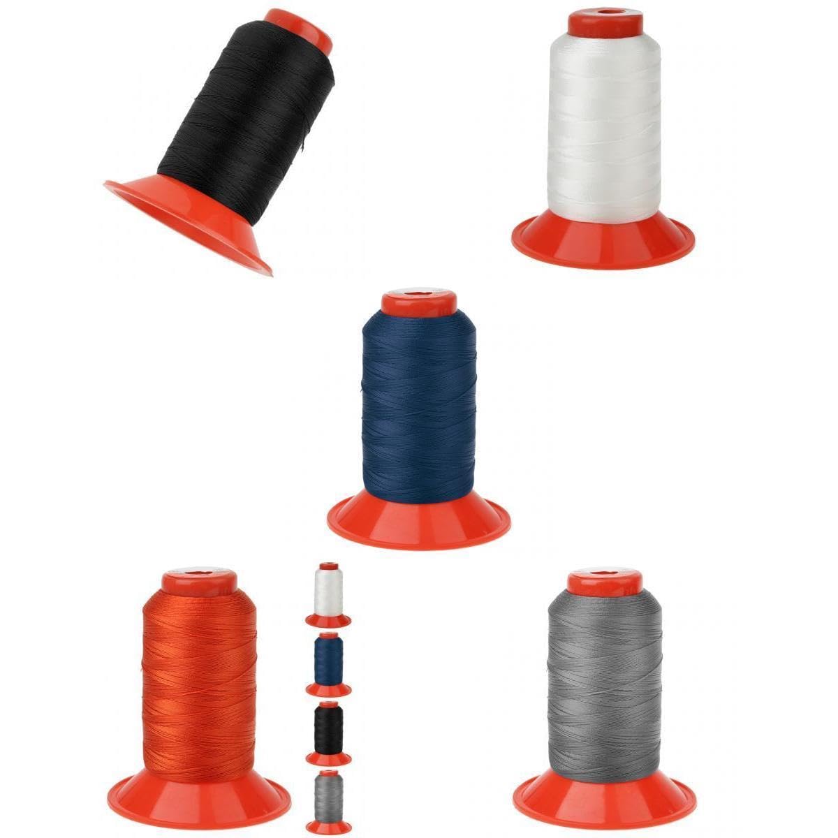 tent sewing thread MERISHOPP® 5 Spools Bonded Nylon Tarp Backpack Cord|Crafts | Sewing Color:XG - WHITE/ GRAPHITE FULL GLOSSY 2024 1 oz Proof E34-All Products Optimal needle size for