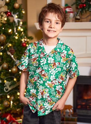 Image of BesserBay Unisex Kids 4th of July Shirt Girls Boys Patriotic Button Down Shirt American Flag Top 4-14 Years