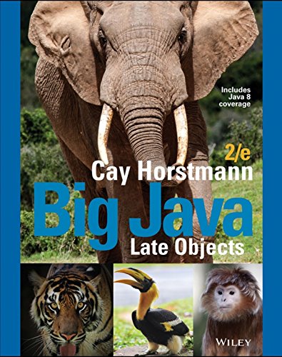 Big Java Late Objects, 2nd Edition 1119225639 Book Cover