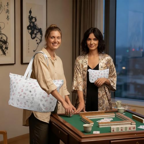 Set 4 Bolsas Vacías Mahjong para Fichas y Soportes miniatura 4