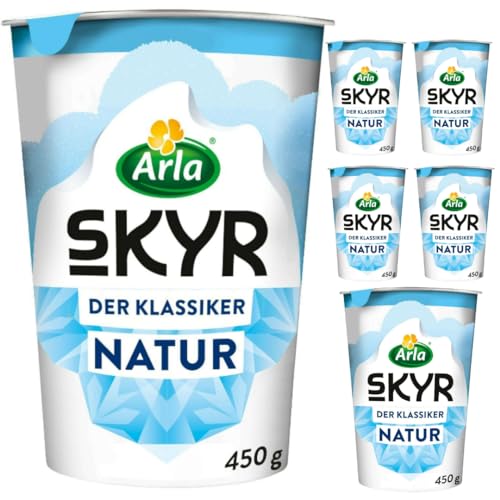 Arla Skyr natur Joghurt 450 gramm x 6 Stück [Frischegarantie]