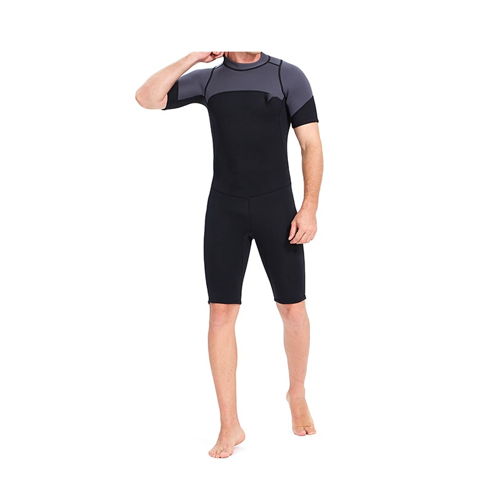 Muta umida per gli uomini 3MM Neoprene Muta da Uomo Scuba Diving Suit Un pezzo e Chiudi Corpo Scuba Immersione Surf Costume da bagno Manica Corta Triathlon