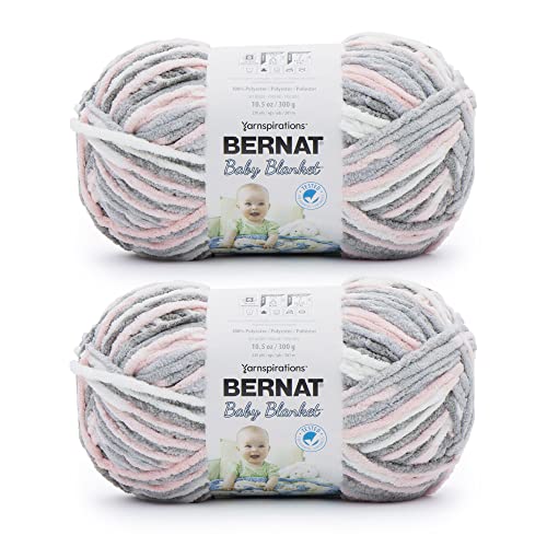 Bernat Baby Blanket Baby Grays Yarn - 2 Pack of...