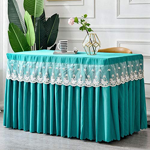 HI SBM Tulle Table Skirt,Wedding wedding mesh tablecloth, birthday party decoration tablecloth, lace table skirt-Emerald,Skirt Birthday Wedding Christmas