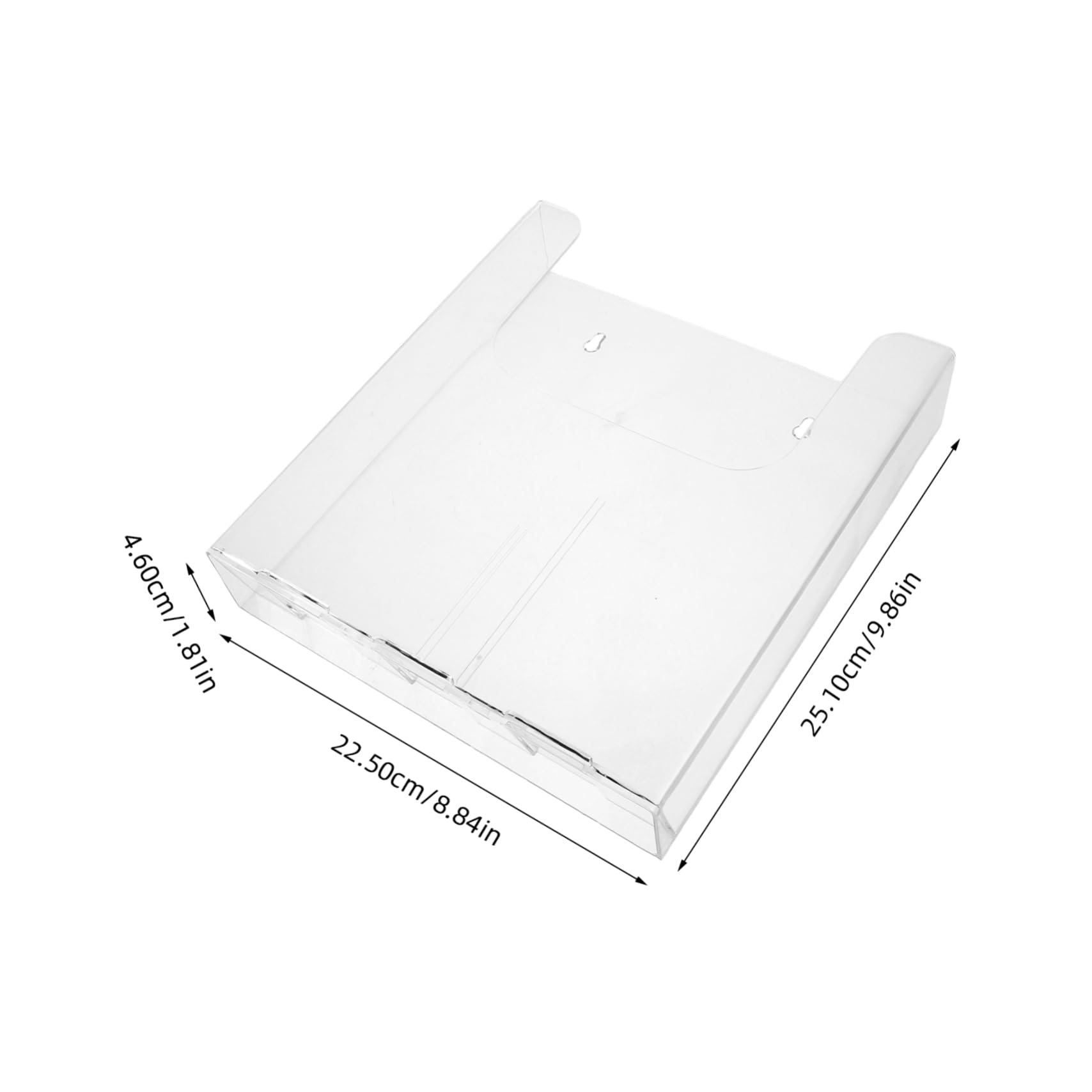 DOITOOL Hanging File Organizer Wall-mounted Document Rack Magazine Display Rack Acrylic Space-saving