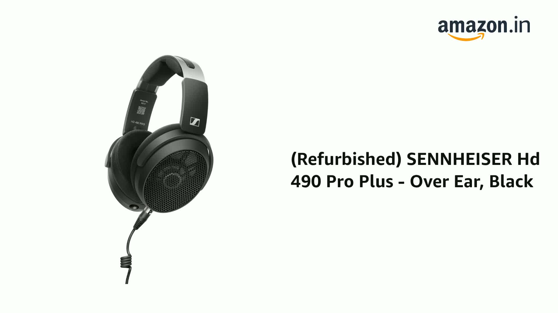 Refurbished) SENNHEISER Hd 490 Pro Plus - Over Ear, Black : Amazon