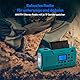 MEDION E66806 Kurbelradio (Solar, Dynamo Handkurbel, Baustellenradio, UKW Radio, Taschenlampe, SOS Notfall Funktion)