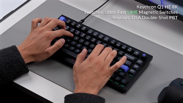 Amazon.com: Keychron Q1 HE 8K Magnetic Switch Wired Keyboard