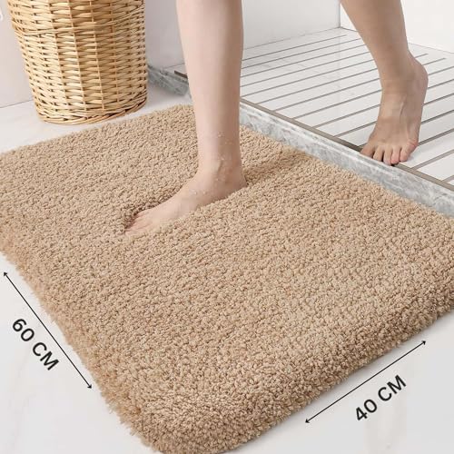 Image of MAXOSHINE Microfiber Bathroom Mat Anti Skid-Highly Absorbent Super Soft Door Mats for Home Kitchen Living Room-2000 GSM Floor Mat