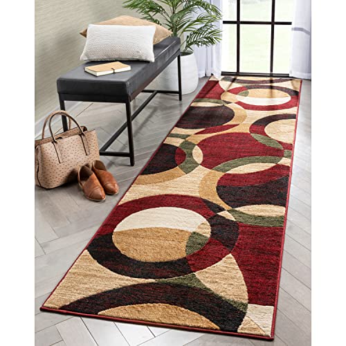 Well Woven Dulcet Bingo Red Modern Geometric 2'7