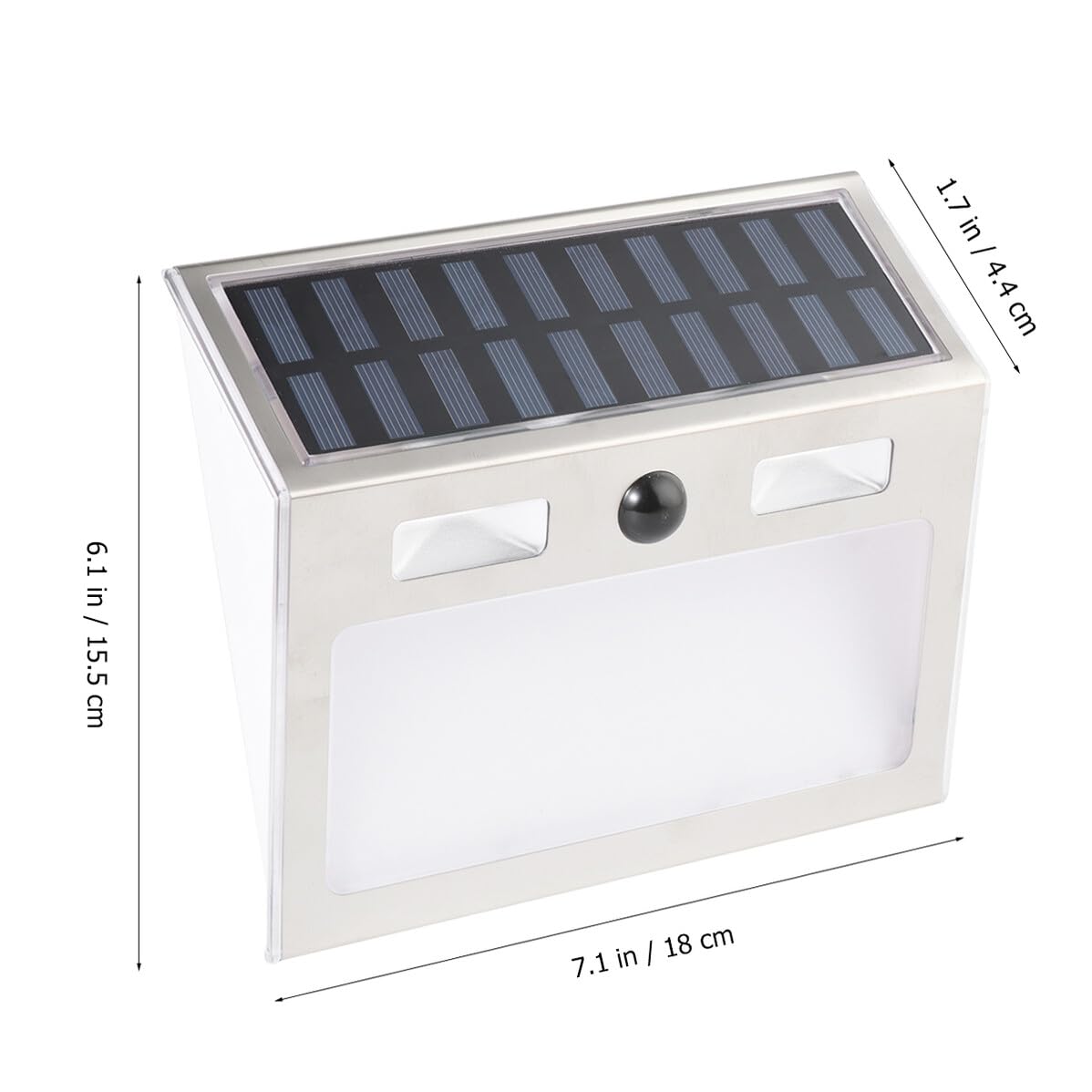 Lampada Solare da Esterno con Numero Civico LED Rilevatore di Movimento Luce Parete Ricaricabile Ecologica per Giardino Cortile Include Adesivi Numeri e Lettere