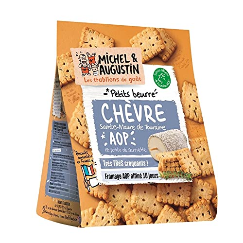 MICHEL ET AUGUSTIN - Petits Beurre Salés Chèvre Ste Maure De Touraine Aop Et Sarriette 100G - Lot De 4 - Offre Special