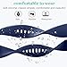 HSWAI Compatible with Samsung Galaxy Watch 46mm Bands/Gear S3 Frontier, Classic Watch Bands/Galaxy Watch 3 Bands 45mm, 22mm Soft Silicone Bands Bracelet Sports Strap for Men & Women.(Navy)