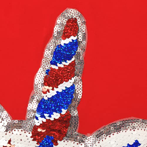Image of 4th of July Shirts for Girls Patriotic American Flag Kids Clothing