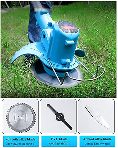 Cordless Lawn Mower Portable Electric Grass Trimmer Small Household Handheld Garden Pruning Tool Brush Cutter,American… - Afbeelding 6
